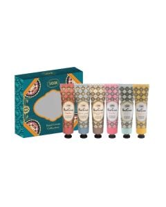 草本柔滑保濕潤手霜6件裝禮盒